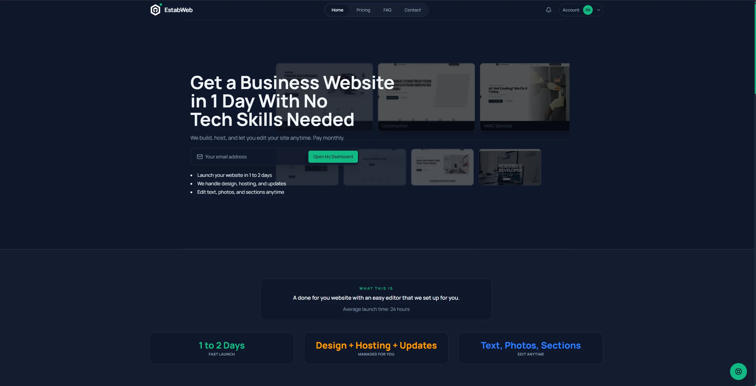 EstabWeb screenshot